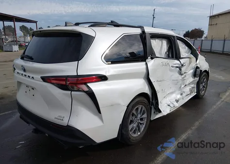 2021 Toyota Sienna Xle from USA, damaged, VIN 5TDJRKECXMS044325